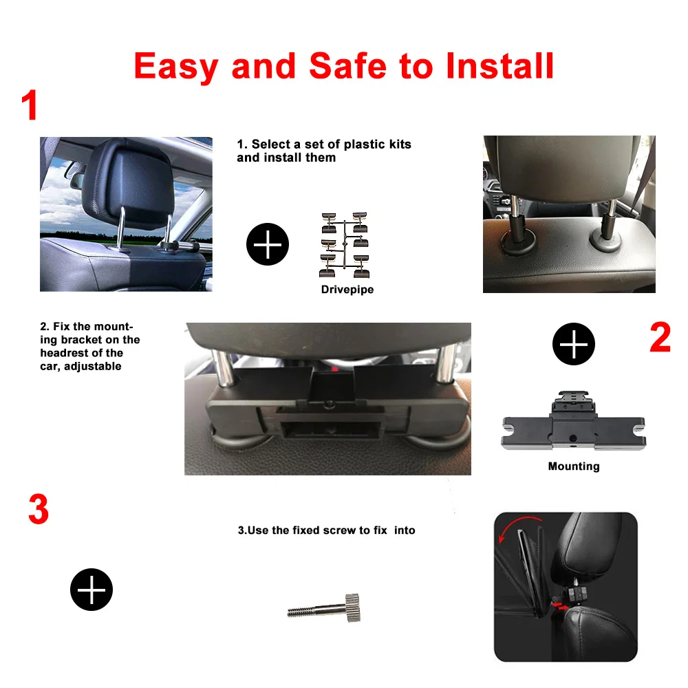 

13.3"Android 9.0 car headrest screen monitor 4K 1080P touch screen HDMI TV player WIFI/Bluetooth/USB/SD/FM/Miracast/mirror link