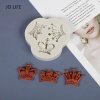 jo life creative crown shaped silicone fondant mold cake decoration tool baking chocolate mould