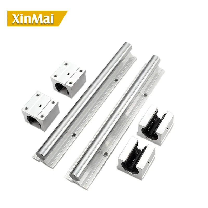 2 шт. SBR12 SBR16 SBR20 150 1100 мм линейные направляющие рельсы и 4 SBR20UU 12UU 16UU линейный