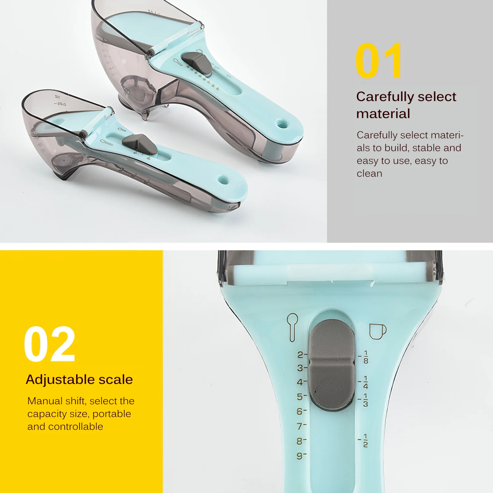 Столовая ложка для сухих и жидких ингредиентов приготовления выпечки 2 шт. | Дом