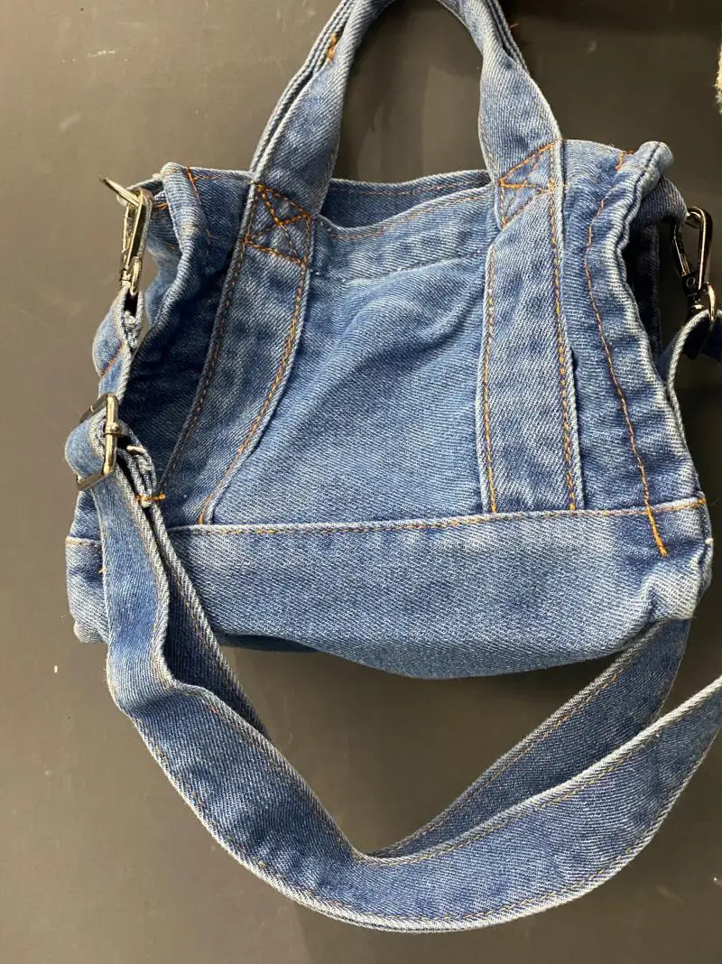 

Brands Denim Cloth Women Shoulder Bag Designer Canvas Jeans Crossbody Bags for Women Handbag Small Shopper Women's Bags 2021 New