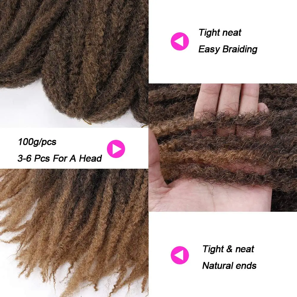Смарт Braid 18inch марли на крючках косички синтетика афро привлекательный локон