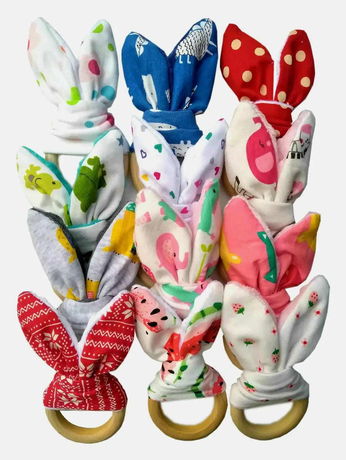 Грызунок в форме уха для маленьких мальчиков безопасный органический деревянный