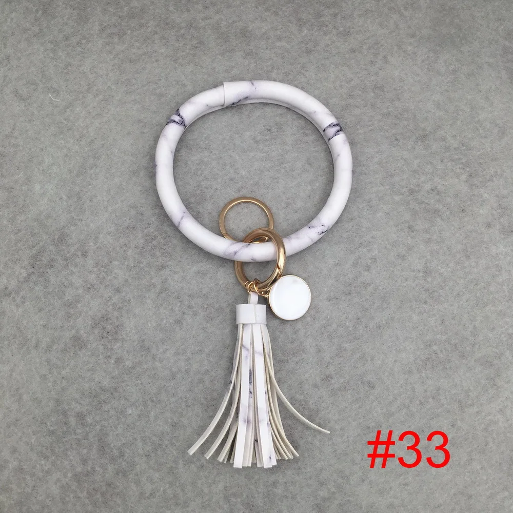 style32 Женский брелок для девочек, браслет, круглая капля, масло, кисточка, кулон, браслет и браслет, брелок, ремешок на запястье, 32 цвета - Цвет: style32