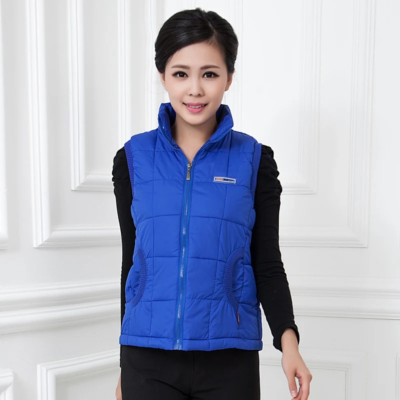 

Woman Spring Plus Size Turn-down Collar Solid Down Jacket Female Fall Oversized Down Parkas Women Warm Down Vests Lady Down Vest