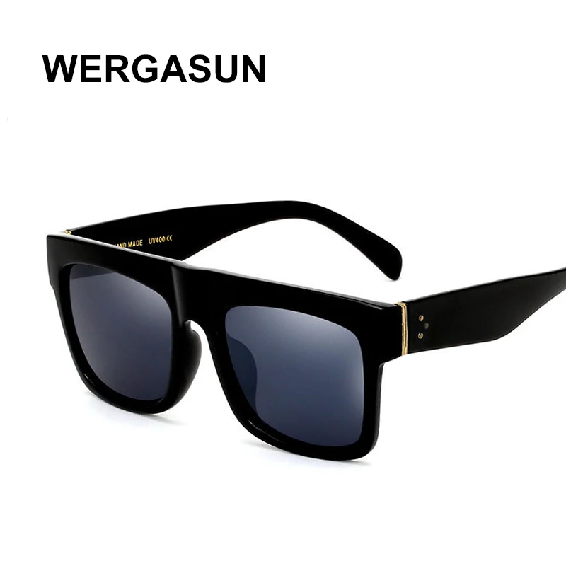 Очки солнцезащитные WERGASUN женские в винтажном стиле квадратные брендовые