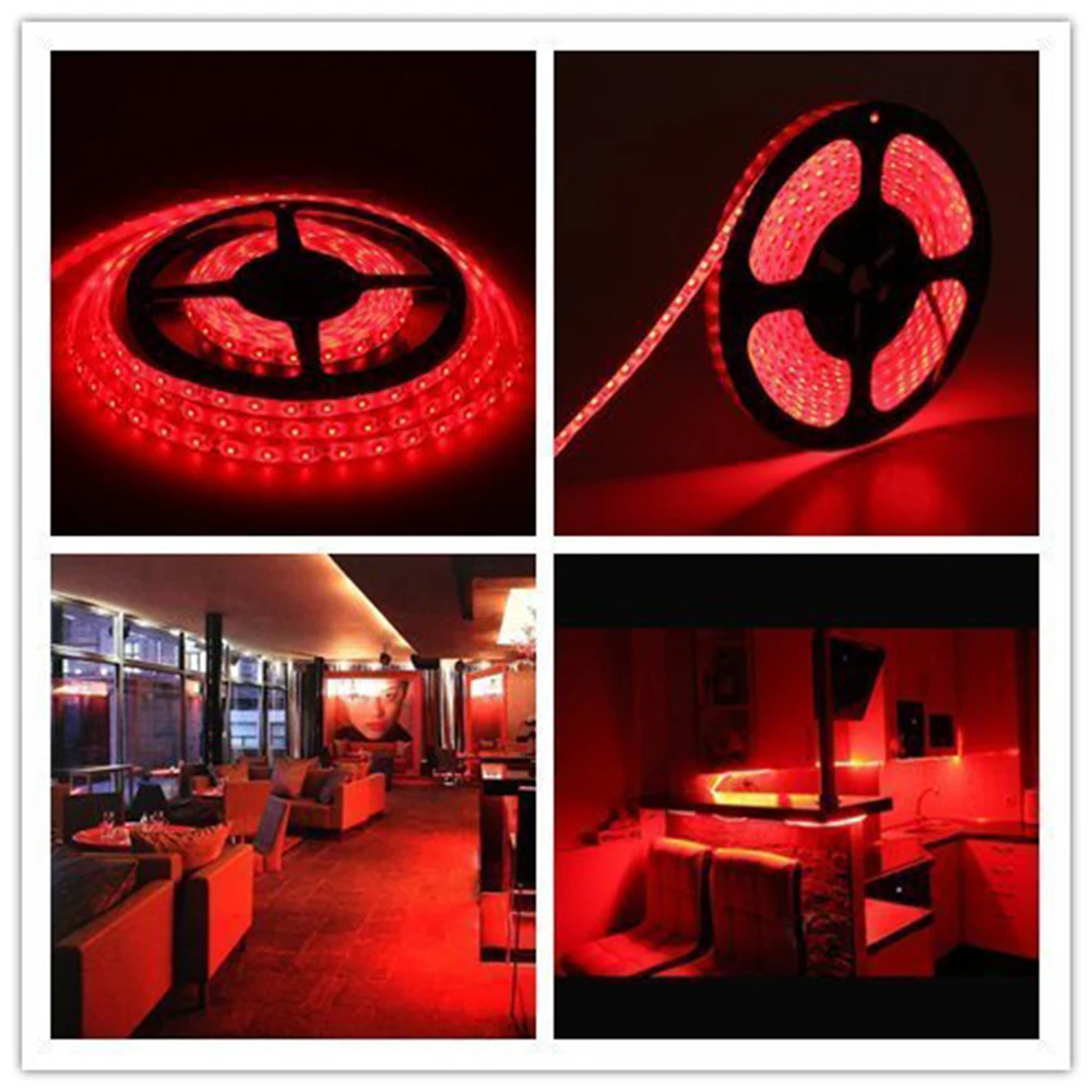 

SMD 5050 DC 12V LED Strip Flexible Light 5M 300leds/m Waterproof Flexible Home Kitchen Decoration Lamp