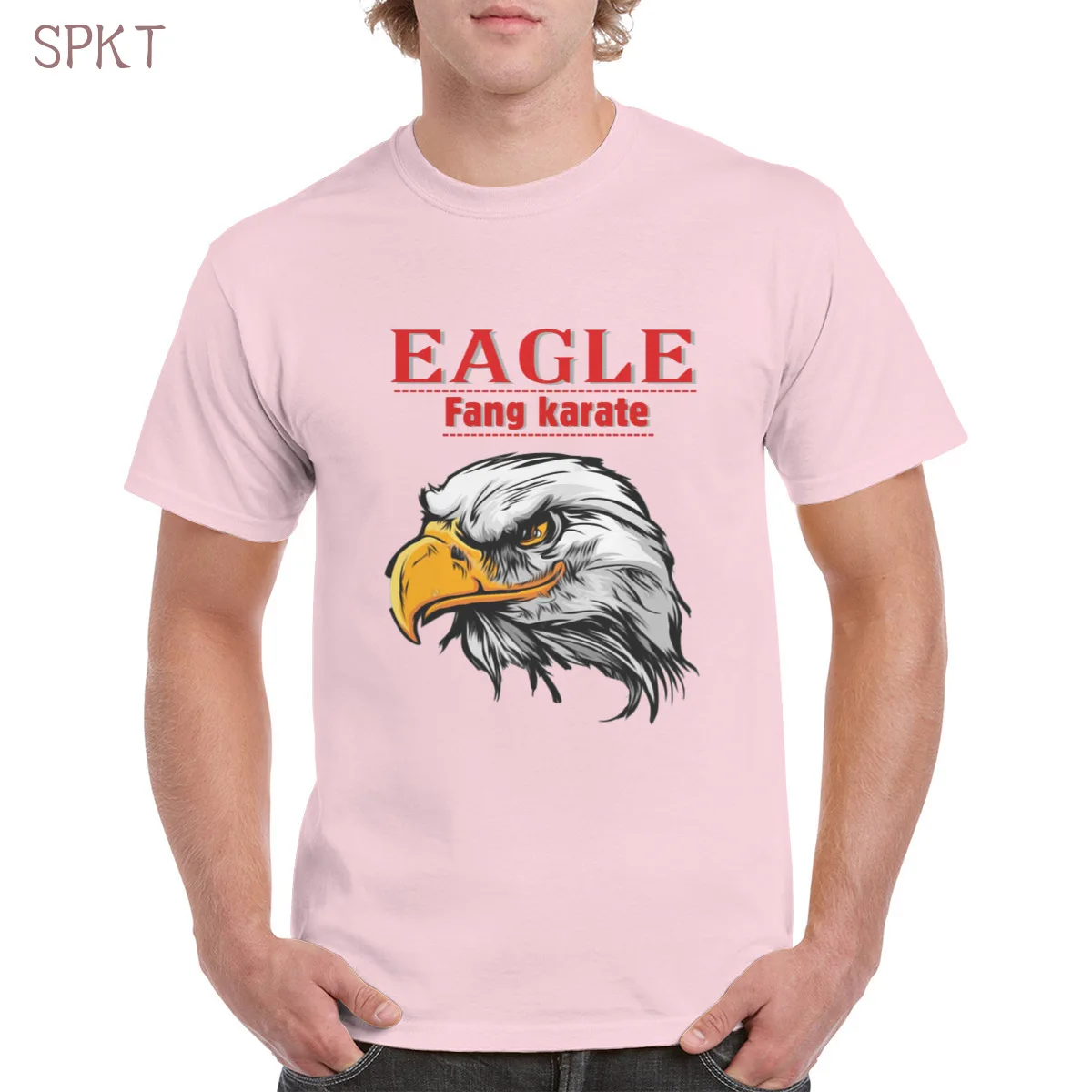 

Retro Funny Eagle Fang Karate graphic tshirt 100% cotton moive Dojo Cobra Kai print t shirt top oversized women/men's T-Shirts