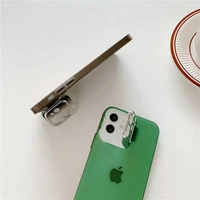 transparent ultra thin plated phone case for iphone 12 pro 11 pro max xr xs max x se 2020 7 8 plus lens stand fashion soft cover