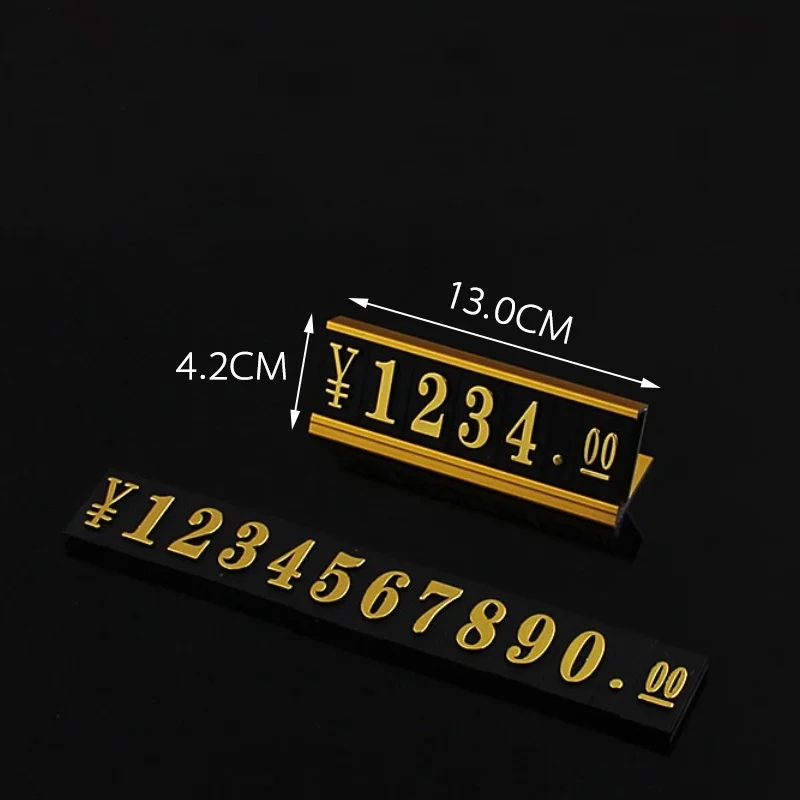 20pcs price stand aluminum alloy price display combination commodity price brand mobile phone digital camera price display cube