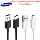 Оригинальный кабель USB Type-C для быстрой зарядки и передачи данных, 20 см1,21,523 м, для Samsung Galaxy A31, A51, A71, A32, A52, коридор A90, S21, S20FE, S10, S9, S8