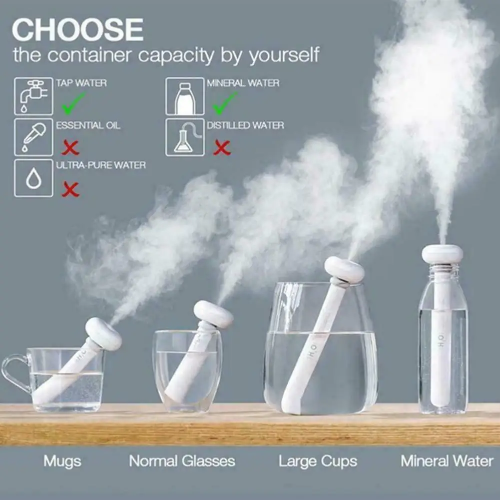 Горячий Портативный Умный пончик увлажнитель спрей usb зарядка для путешествий