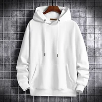 fallwinter pullover hoody mens hoodie velvet thick pure cotton plus size loose and comfortable simple casual fashion hoodie