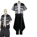 Костюм для косплея аниме Токийские мстители, Униформа с короткими рукавами и заушниками Райка Кена, костюм Сано мангиро для мальчиков