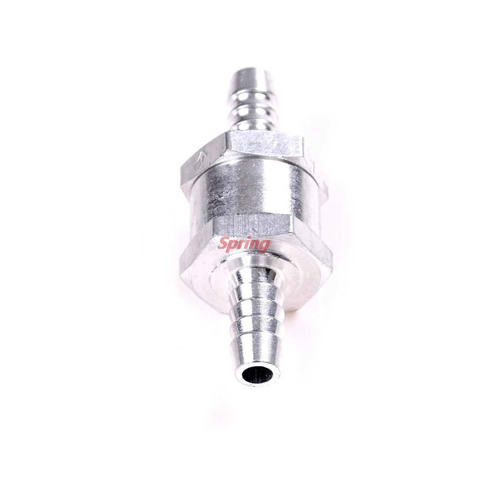 

New 8mm Aluminum Fuel Non-Return One Way Check Valve High Pressure Suitable For Petrol Diesel Marine