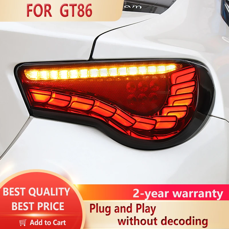 

Car Styling For Toyota GT86 BRZ 2012- 2018 Taillights LED DRL Running lights Fog light Dynamic Turn Signal+Brake+Reversing