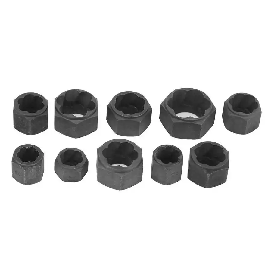 Household Power Tool Set Practical 10pcs Damaged Nut Bolts Remover Extractor #1‑#10 (Short Type) | Инструменты