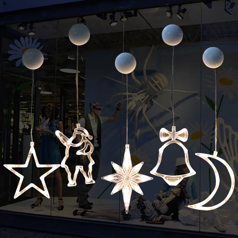 Светодиодные рождественские подвесные светильники пятиконечный Звездный