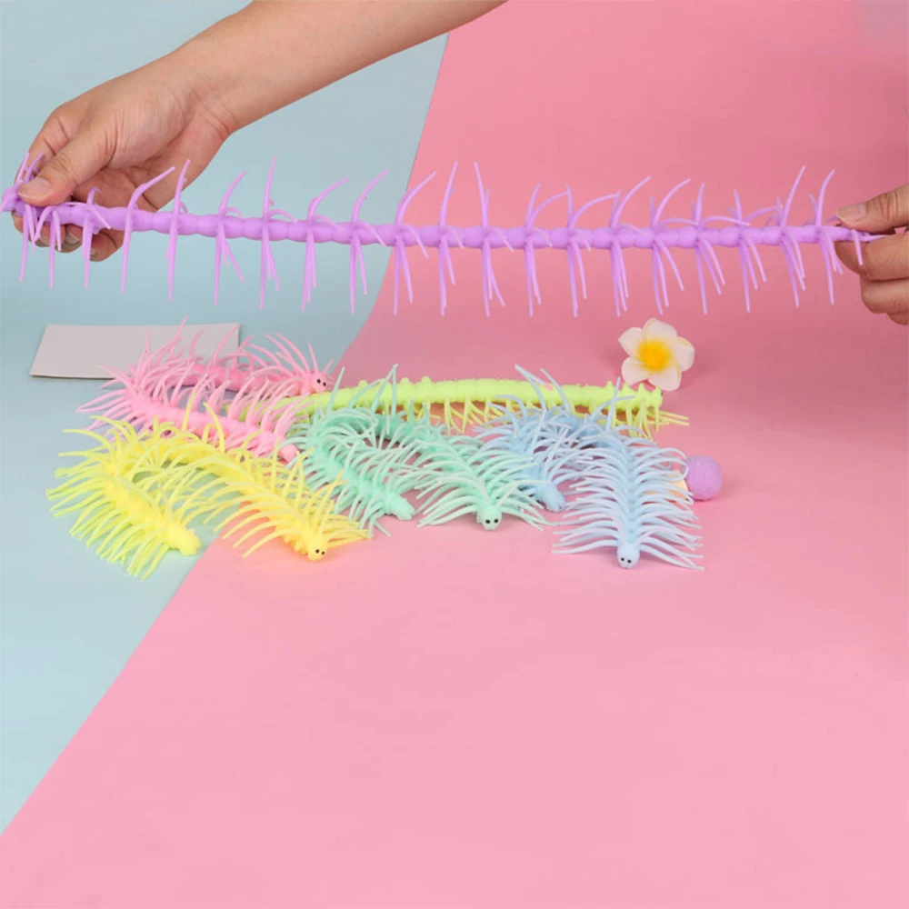 

Creative TPR Cntipede Stretch String Sensory Toy Fidget Toy Anti-stress Trick Toys Lovely Simulation Animal Toy