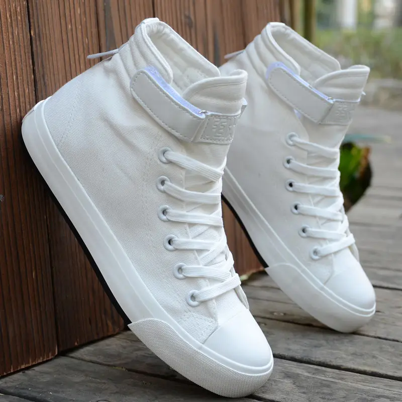 

Men shoes Height White canvas shoe 2021 summer new Men fashion Breathable Non-slip wear resitant Comfort Light Casual shoes