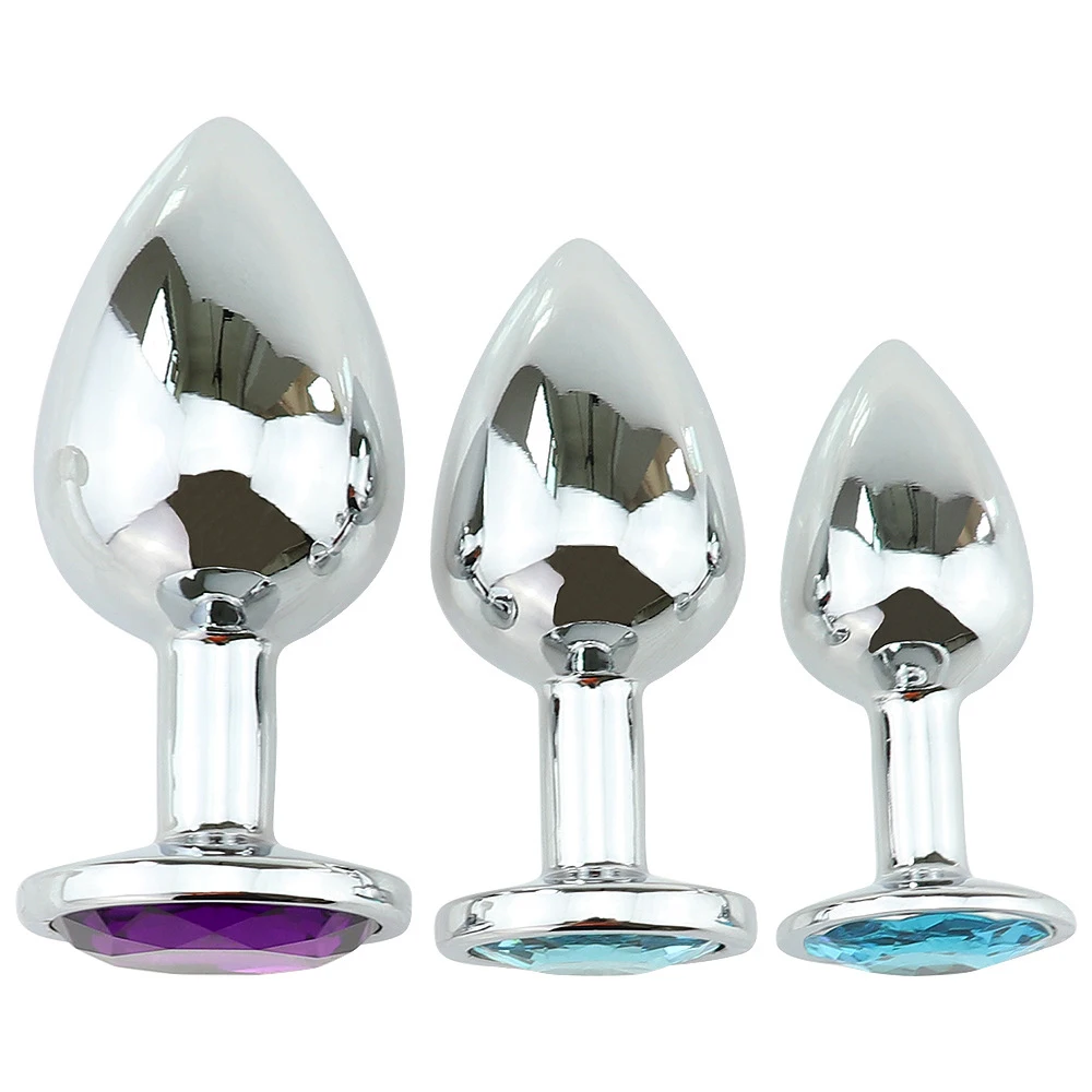 Большая/маленькая Горячая Интимная металлическая Анальная пробка из