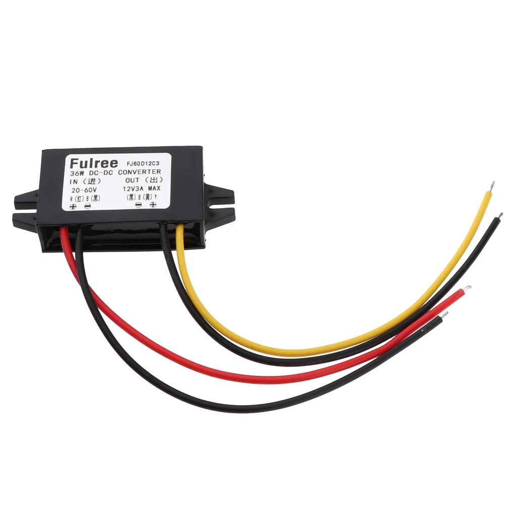 

DC/DC Converter 20-60V Step Down To 12V 3A 36W Power Supply Module Ultrathin