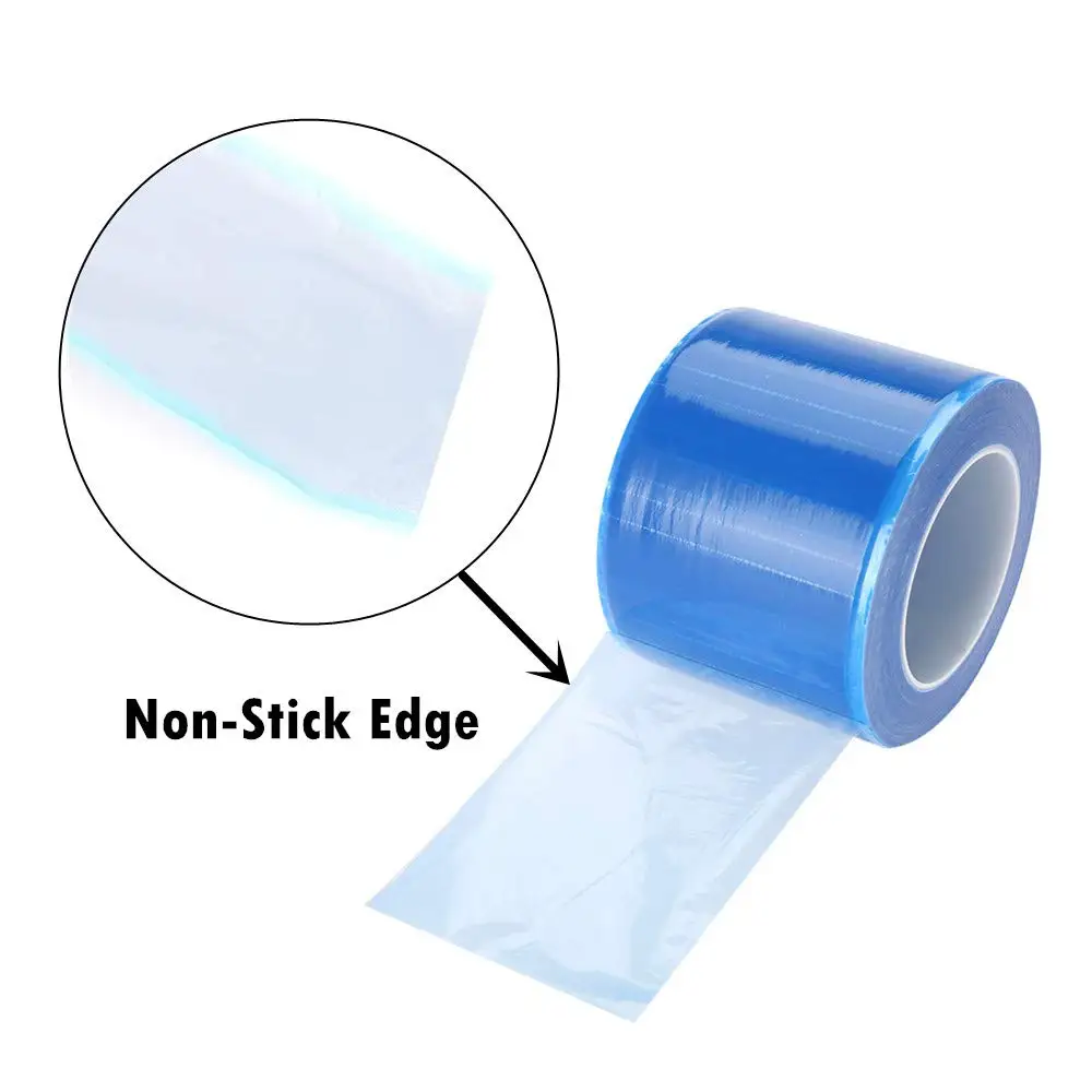 1200 Sheets Barrier Film Roll Thick Disposable Protective PE Film Barrier Tape for Against Infections Dental Tattoo Accessories