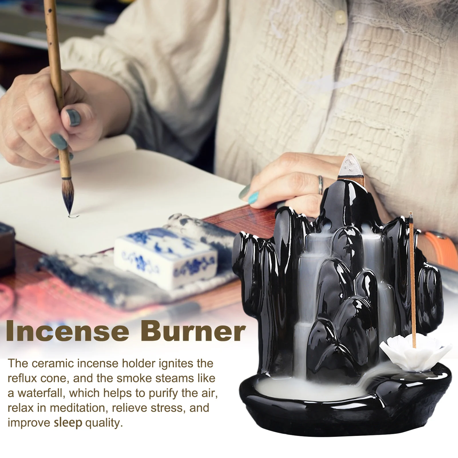 Подставка для курильника 100 шт. в форме водопада курильницы дома чайного