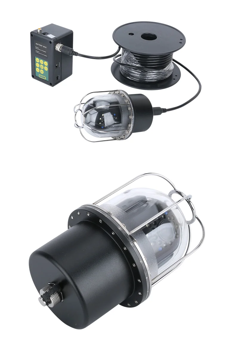 Дешево 9-дюймовая камера для подводной рыбалки, водонепроницаемая камера для подводной рыбалки IP68, поворотный на 360 градусов, панорамный вид