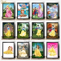 disney series snow white and bell princess 5d square diamond painting diamond mosaic embroidery kit home art christmas gift