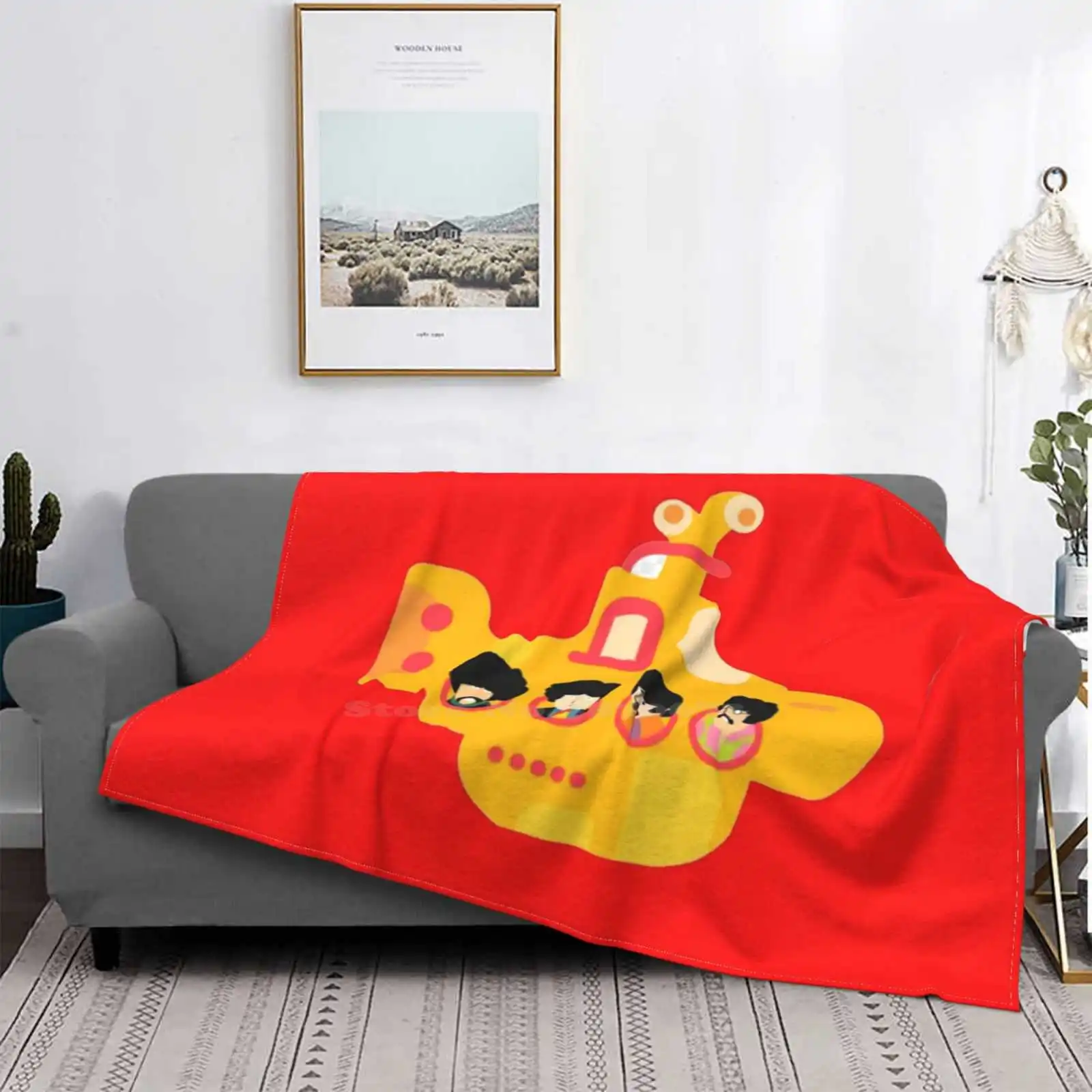 

Manta suave de dibujos animados, estilo de tendencia roja, divertida, a la moda, clásica