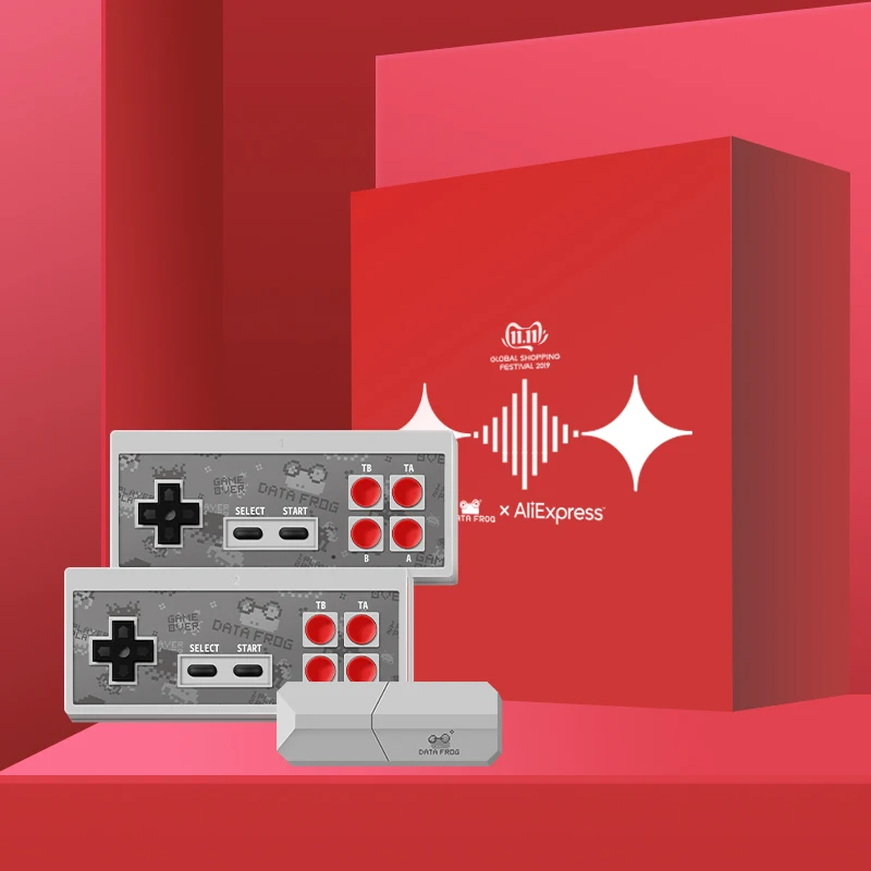 NY2-PRO-with-box Классическая Мини-игровая консоль с изображением лягушки для передачи данных, 8 бит, ретро игровая консоль, USB Беспроводная портативная ТВ, двойной геймпад, HDMI/AV выход, игрушка в подарок - Цвет: NY2-PRO-with-box