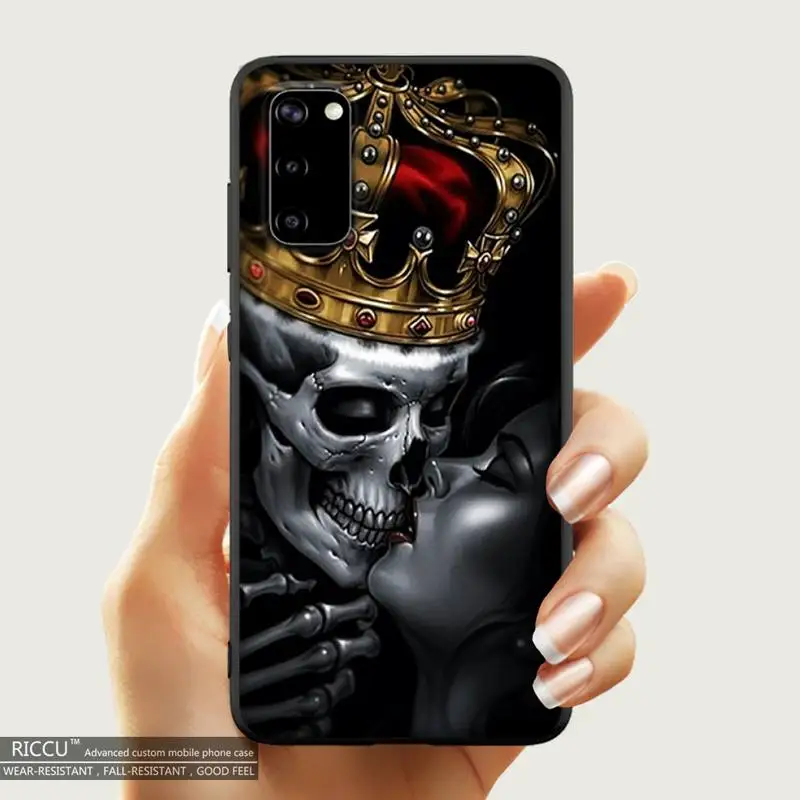 

Grim Reaper Skull Skeleton Phone Case For Samsung S20 21 plus Ultra S6 S7 edge S8 S9 plus S10-5G lite 2020 S10E Phone Covers