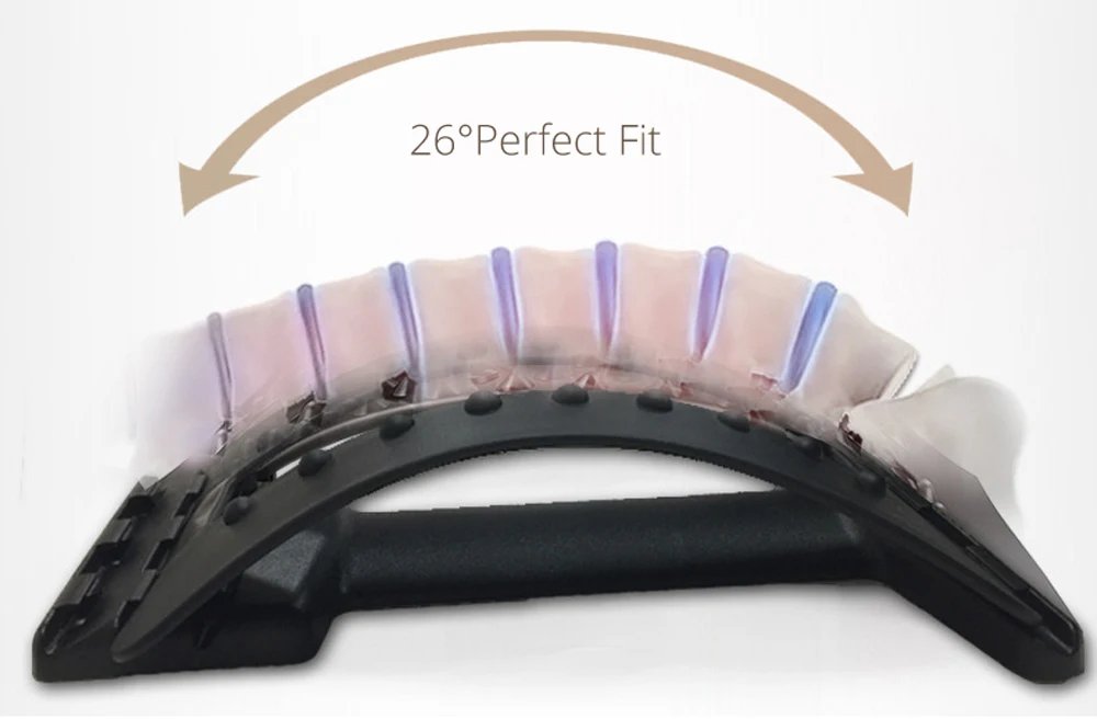 Neck Waist Pain Lumbar Spine Strain Back Stretcher Massager Relief Support Corrector Massage Relaxation Fitness Equipment | Красота и