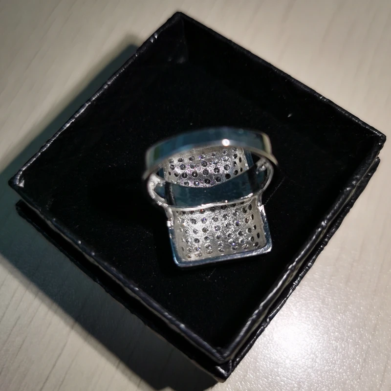 Белое золото Цвет циркон обручальные кольца для мужчин и женщин палец вечерние в