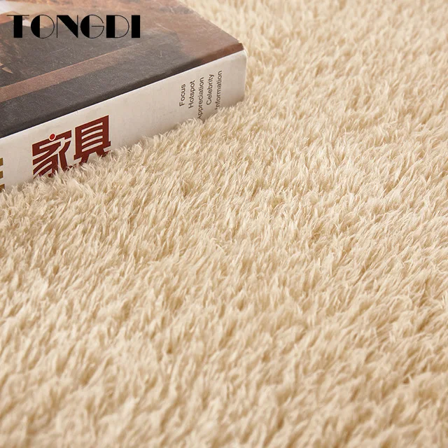 Круглый коврик TONGDI мягкая Пашмина плюшевый замшевый впитывающий нескользящий