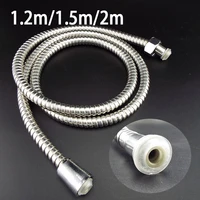 shower hose tube 1 2m1 52m long for home bathroom shower water hose extension plumbing pipe pulling stainless steel v