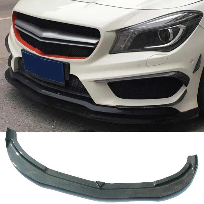 Спойлер для переднего бампера из углеродного волокна спойлер Mercedes Benz W117 C117 CLA45 AMG