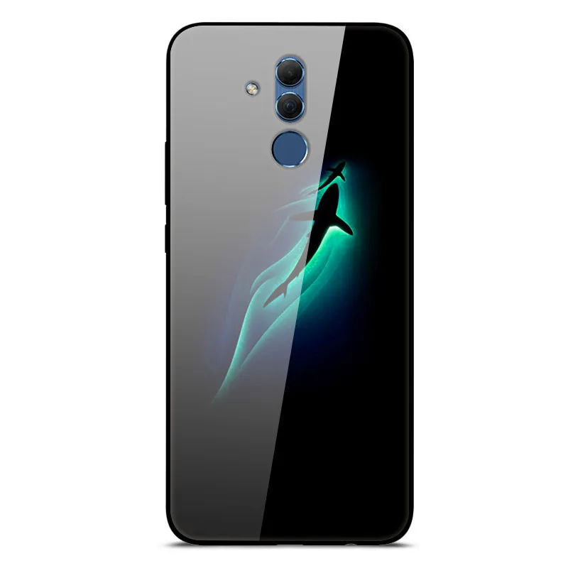 Mate 20 Lite чехол для huawei mate 20 Lite чехол s 6,3 силиконовый бампер из закаленного стекла+ Жесткая задняя крышка из поликарбоната чехол для телефона s Coque - Цвет: 25