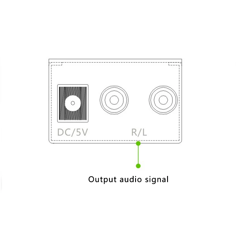 Digital Analog Audio Converter Optical Coaxial To Stereo L/R Rca 3.5 Mm Output Audio Adapter For HDTV DVD Convenient Practical