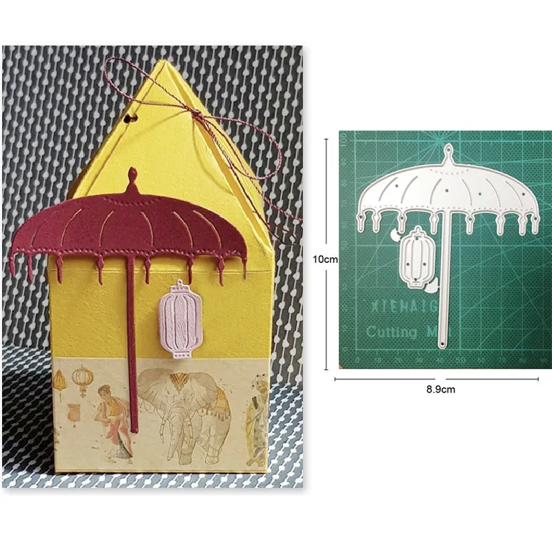 

Umbrella Lantern New 2021 Metal Cutting Dies for DIY Scrapbooking Paper and Card Making Decorative Embossing Dies Craft dies