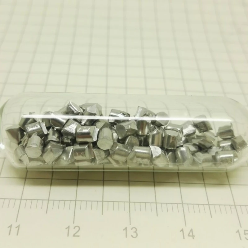 

Aluminum metal granules - 5 grams 99.99% purity - sealed in ampoule