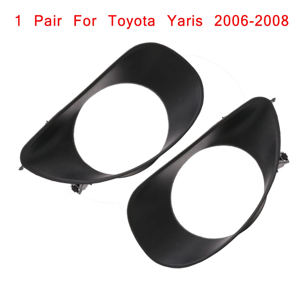1 пара противотуманных фар для вождения светильник крышка ободок Накладка Toyota Yaris