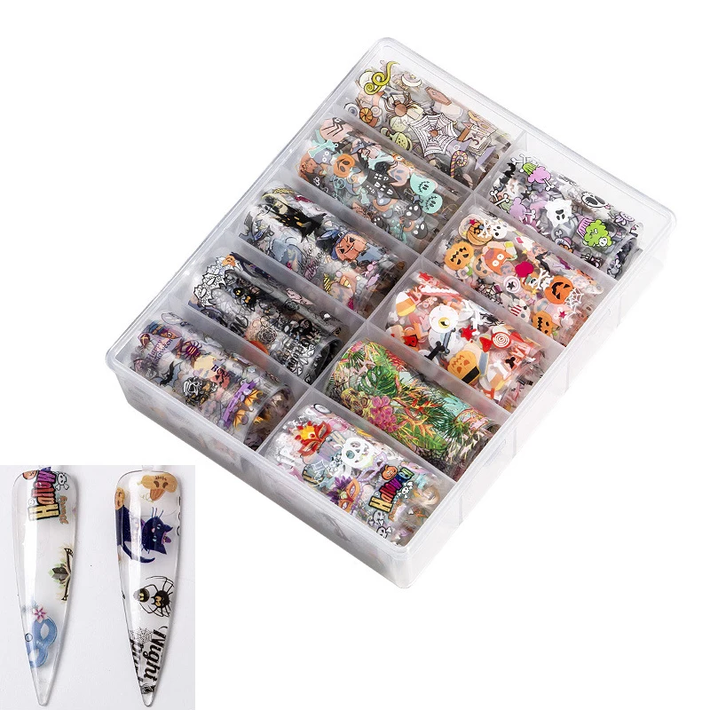 10 роликов/коробка переводные наклейки для ногтей | Красота и здоровье