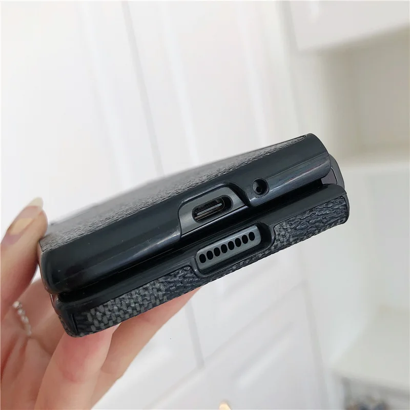 retro case for samsung galaxy z fold2 all inclusive phone case shockproof cover leather shell for galaxy z fold 2 5g case free global shipping