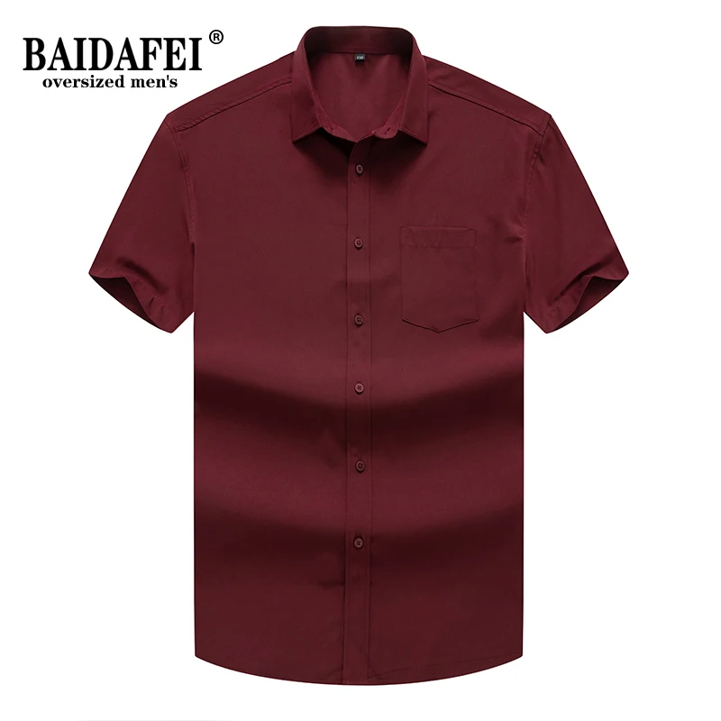 

Oversizzed 6XL 7XL 8XL 9XL 10XL Mens Dress Shirts 2021 Summer New Button Down Shirts for Men Business Casual Fat Loose Shirts