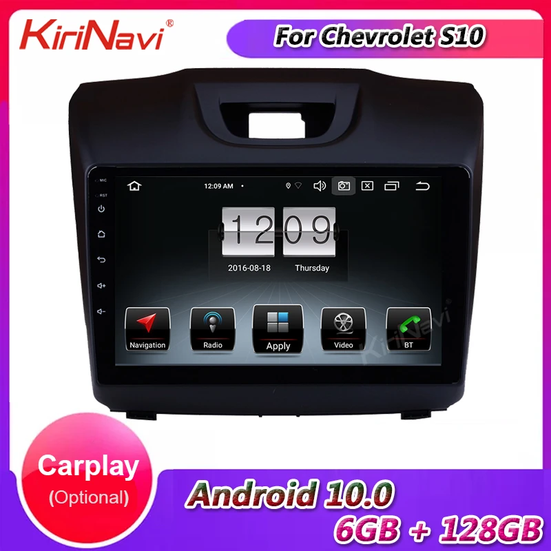 KiriNavi Android 10 0 автомобильное радио для Chevrolet S10 автомобильный Dvd мультимедийный