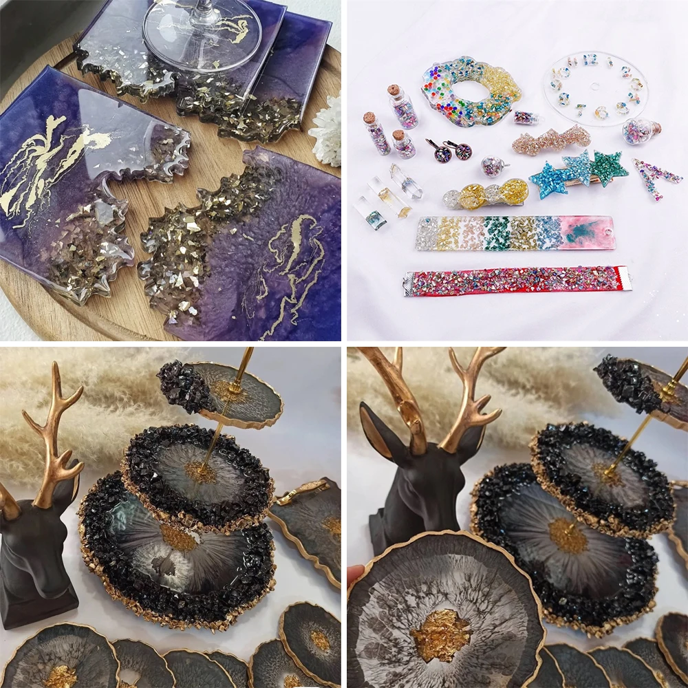 50 г/лот разноцветные маленькие камни фотограф Блеск Стразы для DIY эпоксидная