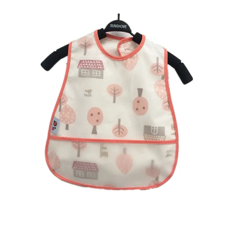 

Baby Bibs EVA Waterproof Lunch Cartoon Fruits Printing Infants Boys Girls Feeding Burp Cloths Bibs Apron Clothing unisex stuff