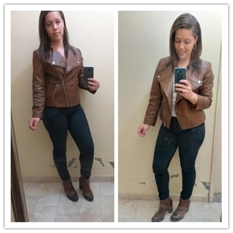Женский тонкий кардиган из ПУ кожи с длинным рукавом|short jacket|women cardigan jacketjacket slim |